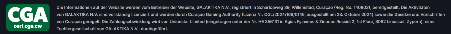 Beef Casino Curaçao Gaming Authority Lizenz OGL/2024/169/0146