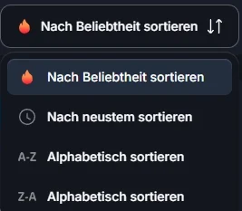 Beef Casino Sortierung der Spiele nach Beliebtheit Aktualität und Alphabet
